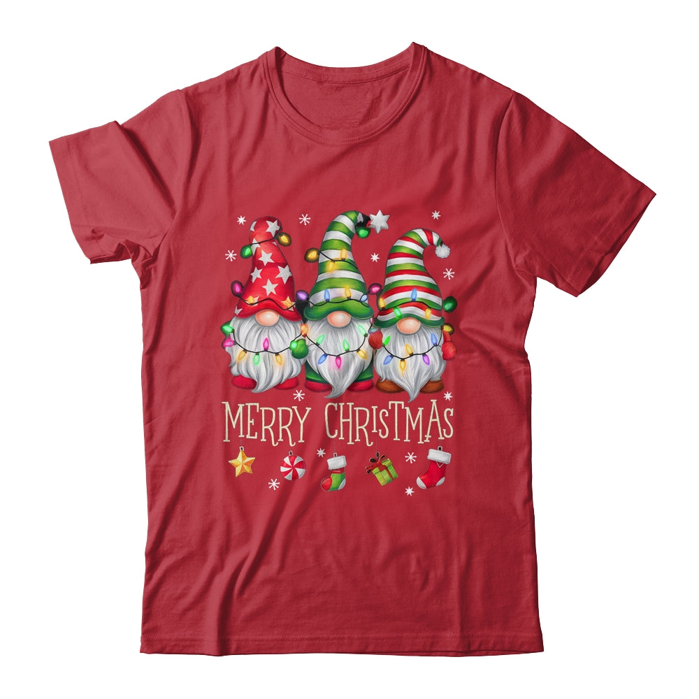 Cute Gnomes Merry Christmas Light Family Gnome Matching Xmas Shirt & Sweatshirt | teecentury