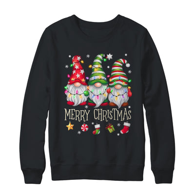 Cute Gnomes Merry Christmas Light Family Gnome Matching Xmas Shirt & Sweatshirt | teecentury