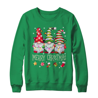 Cute Gnomes Merry Christmas Light Family Gnome Matching Xmas Shirt & Sweatshirt | teecentury