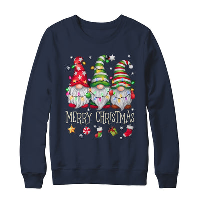 Cute Gnomes Merry Christmas Light Family Gnome Matching Xmas Shirt & Sweatshirt | teecentury