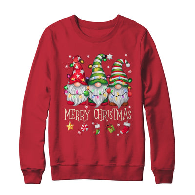 Cute Gnomes Merry Christmas Light Family Gnome Matching Xmas Shirt & Sweatshirt | teecentury