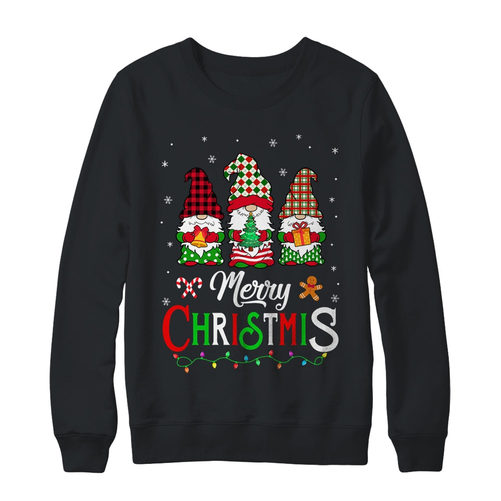 Cute Gnomes Merry Christmas Light Family Gnome Xmas Shirt & Sweatshirt | teecentury