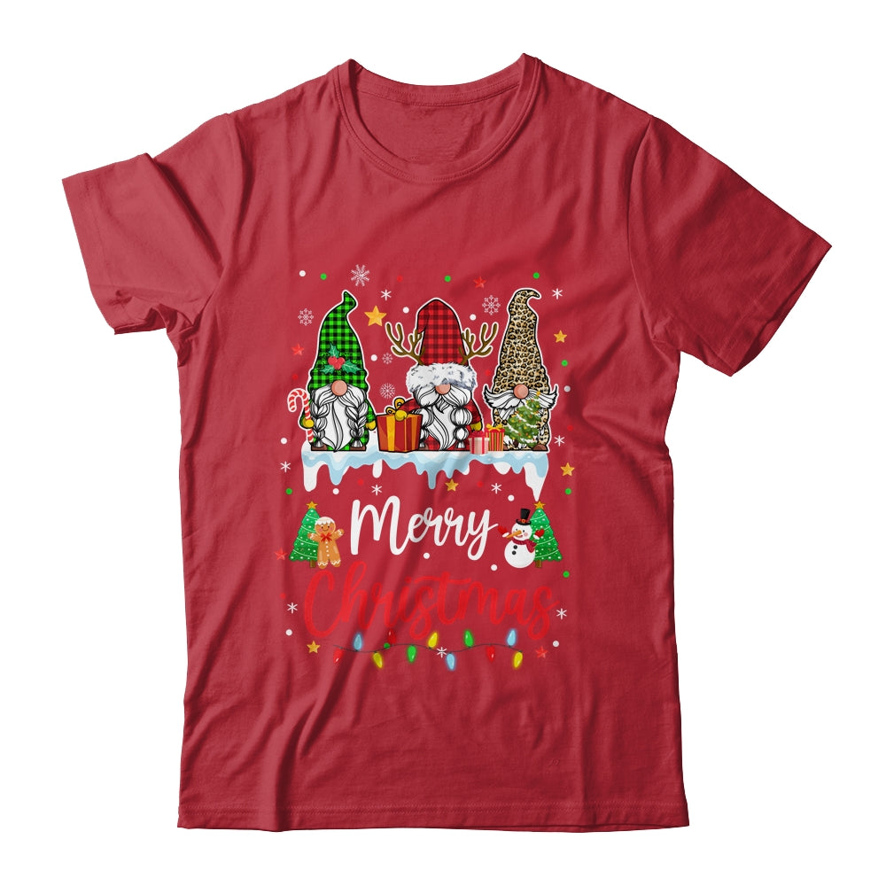 Cute Gnomes Merry Christmas Light Gnome Xmas Family Matching Shirt & Sweatshirt | teecentury