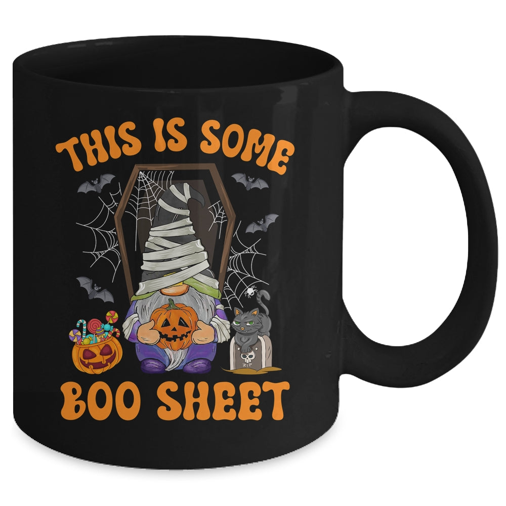 Cute Gnomes This Is Some Boo Sheet Halloween Pumpkins Ghost Mug | teecentury