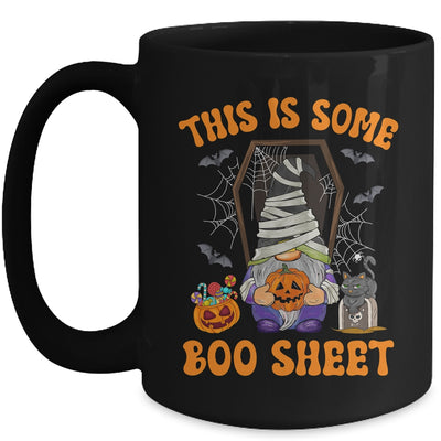 Cute Gnomes This Is Some Boo Sheet Halloween Pumpkins Ghost Mug | teecentury