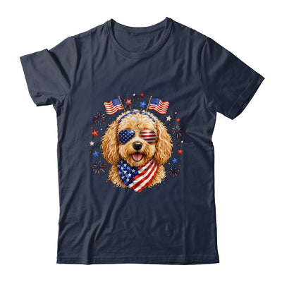 Cute Golden Doodle Patriotic Dog 4Th Of July Funny Dog Lover Shirt & Tank Top | teecentury