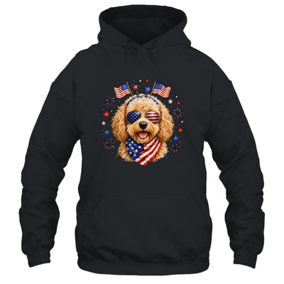 Cute Golden Doodle Patriotic Dog 4Th Of July Funny Dog Lover Shirt & Tank Top | teecentury