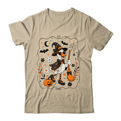 Cute Halloween Goose Coquette Witchy Vibes Fall Pumpkin Shirt & Sweatshirt | teecentury