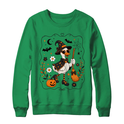 Cute Halloween Goose Coquette Witchy Vibes Fall Pumpkin Shirt & Sweatshirt | teecentury