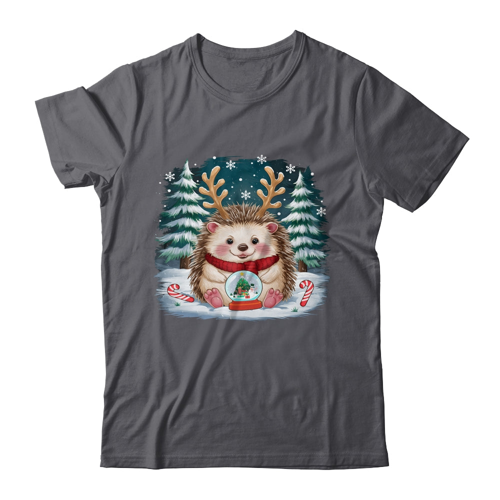 Cute Hedgehog Reindeer Christmas Xmas Men Women Kids Shirt & Sweatshirt | teecentury