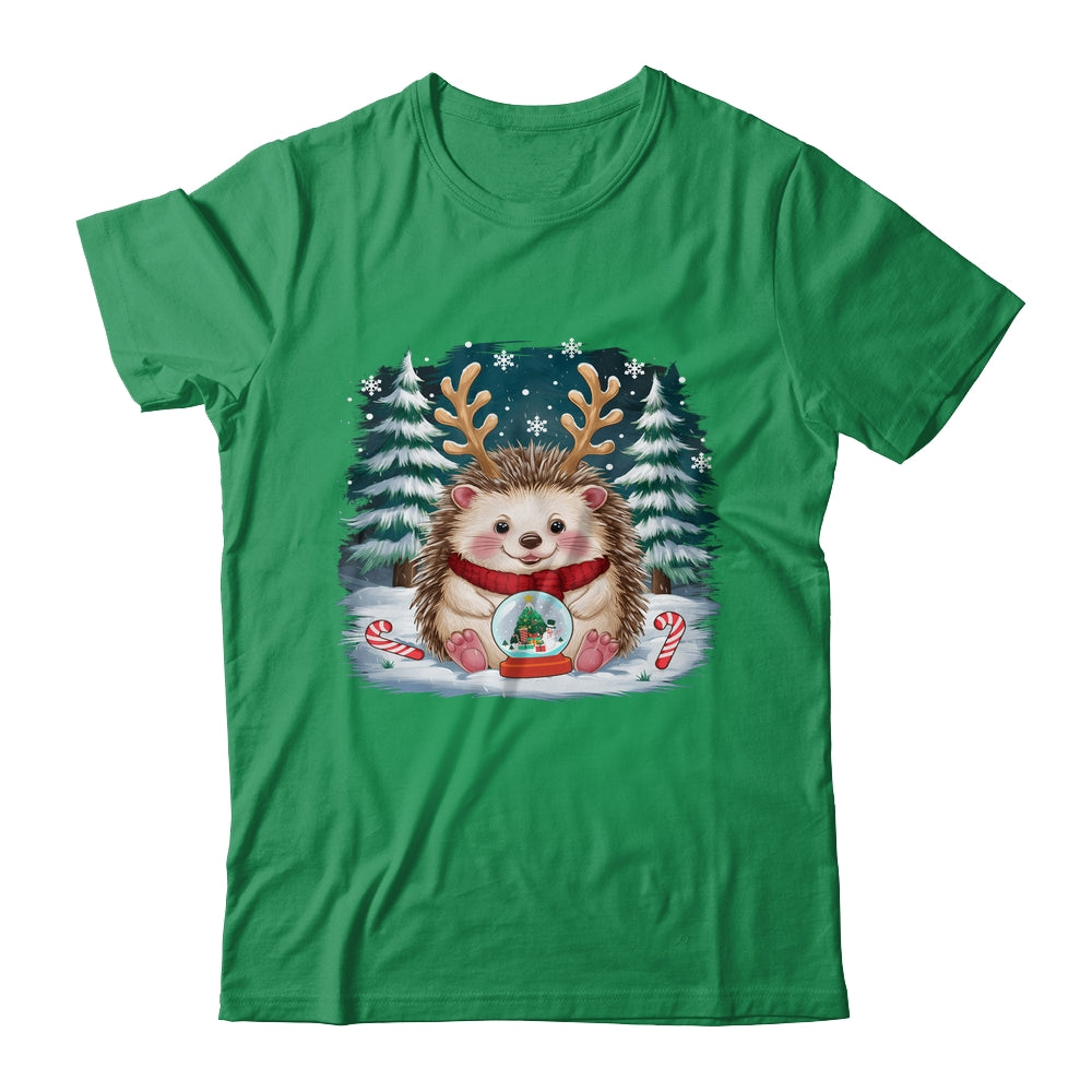 Cute Hedgehog Reindeer Christmas Xmas Men Women Kids Shirt & Sweatshirt | teecentury