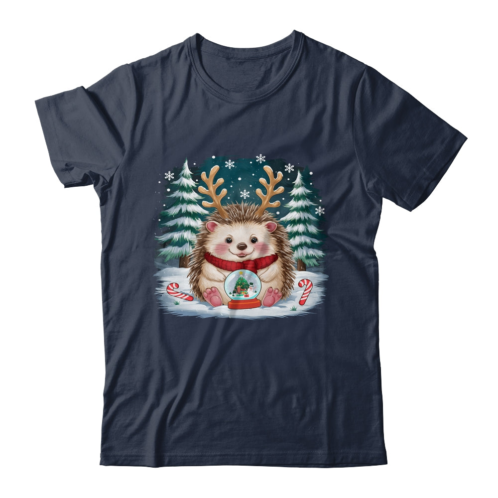 Cute Hedgehog Reindeer Christmas Xmas Men Women Kids Shirt & Sweatshirt | teecentury