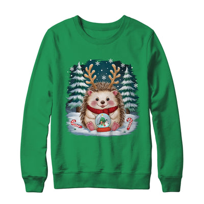 Cute Hedgehog Reindeer Christmas Xmas Men Women Kids Shirt & Sweatshirt | teecentury