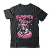 Cute Hello Summer Vibes Highland Cow Funny Beach Vacation Shirt & Tank Top | teecentury