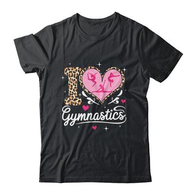 Cute I Love Gymnastics Leopard Print Women Girls Gymnast Shirt & Tank Top | teecentury
