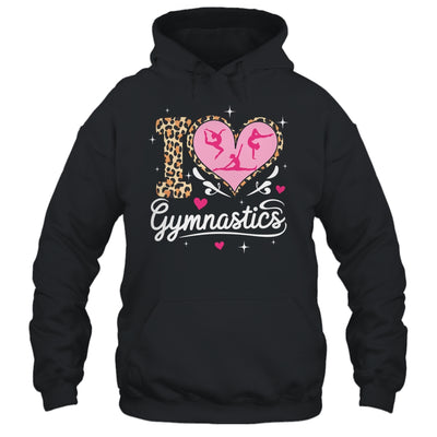 Cute I Love Gymnastics Leopard Print Women Girls Gymnast Shirt & Tank Top | teecentury