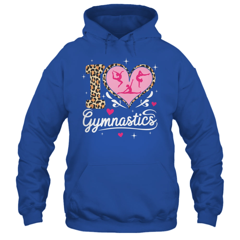 Cute I Love Gymnastics Leopard Print Women Girls Gymnast Shirt & Tank Top | teecentury