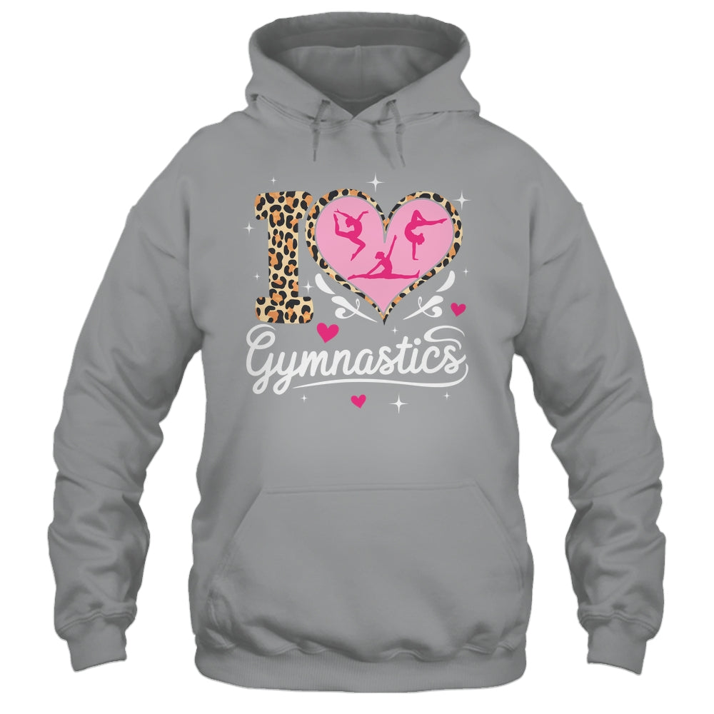 Cute I Love Gymnastics Leopard Print Women Girls Gymnast Shirt & Tank Top | teecentury
