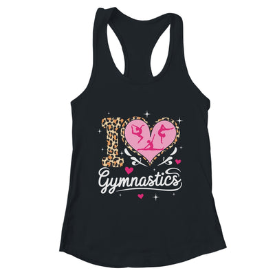 Cute I Love Gymnastics Leopard Print Women Girls Gymnast Shirt & Tank Top | teecentury