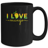 Cute I Love Mango Summer Fruit Mango Lover For Men Women Mug | teecentury