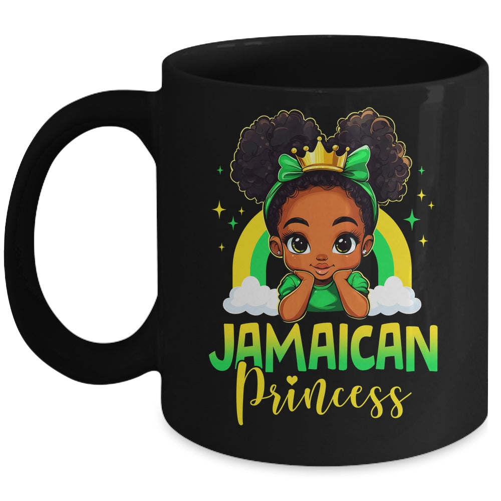 Cute Jamaica Lover Jamaican Princess Birthday Girl Kids Mug | teecentury