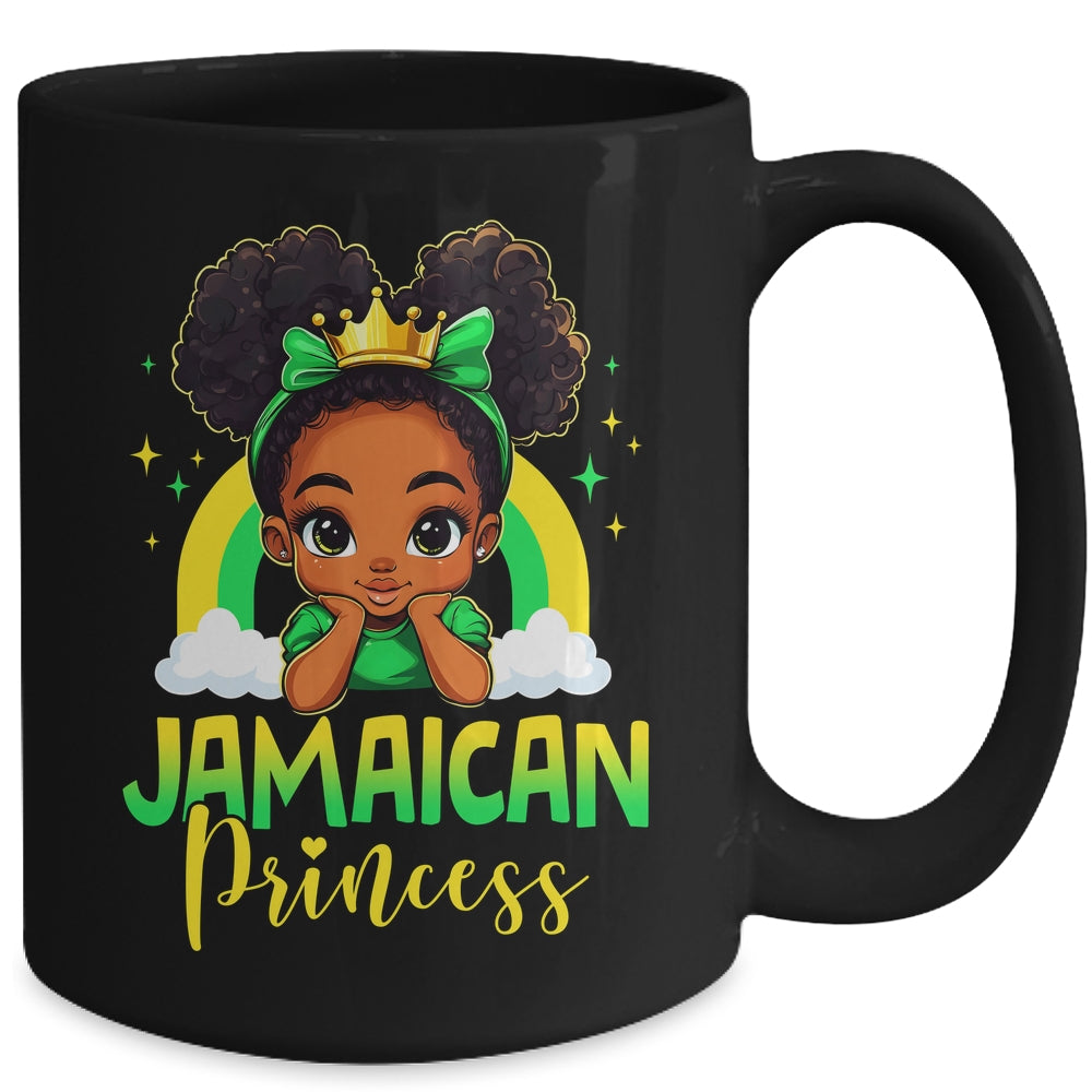 Cute Jamaica Lover Jamaican Princess Birthday Girl Kids Mug | teecentury