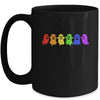 Cute LGBTQ Ghost LGBT Halloween Ghost Rainbow Gay Mug | teecentury