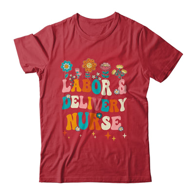 Cute Labor And Delivery Nurse For Women L&D Groovy Shirt & Hoodie | teecentury
