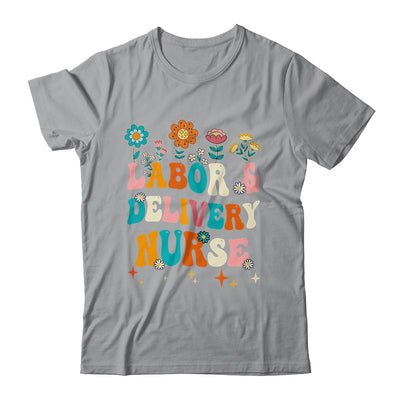 Cute Labor And Delivery Nurse For Women L&D Groovy Shirt & Hoodie | teecentury