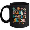 Cute Labor And Delivery Nurse For Women L&D Groovy Mug | teecentury