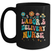 Cute Labor And Delivery Nurse For Women L&D Groovy Mug | teecentury