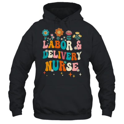 Cute Labor And Delivery Nurse For Women L&D Groovy Shirt & Hoodie | teecentury