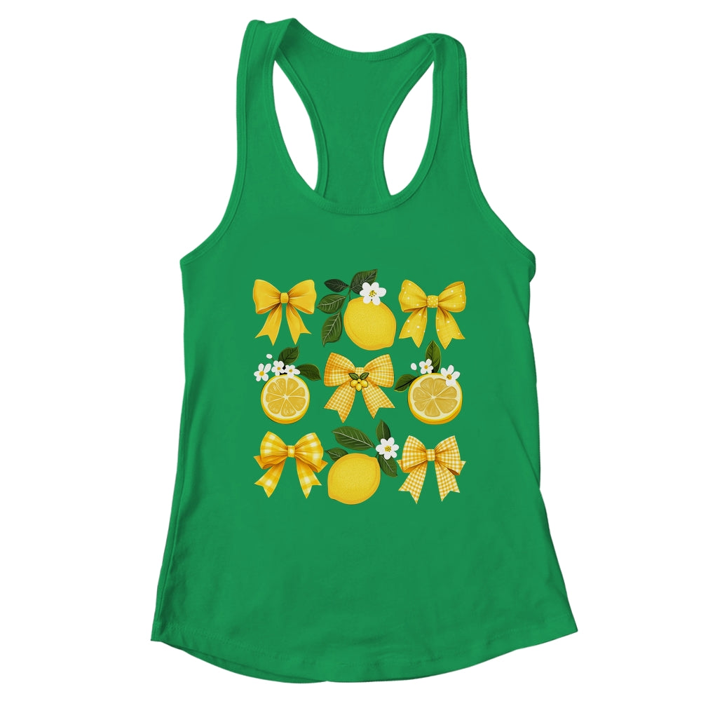 Cute Lemon Tropical Fruits Coquette Bows Summer Girl Women Shirt & Tank Top | teecentury