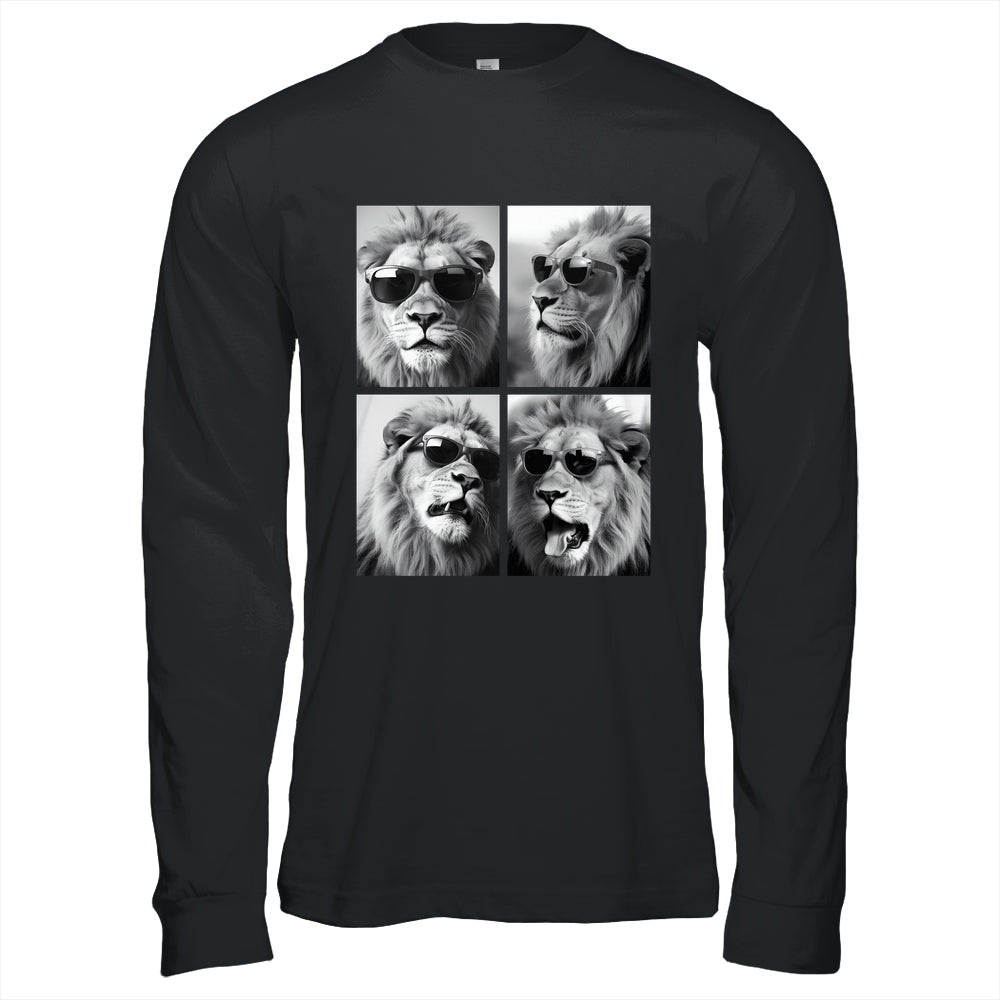 Cute Lions With Sunglasses Cool Lion Animals Funny Photo Shirt & Hoodie | teecentury