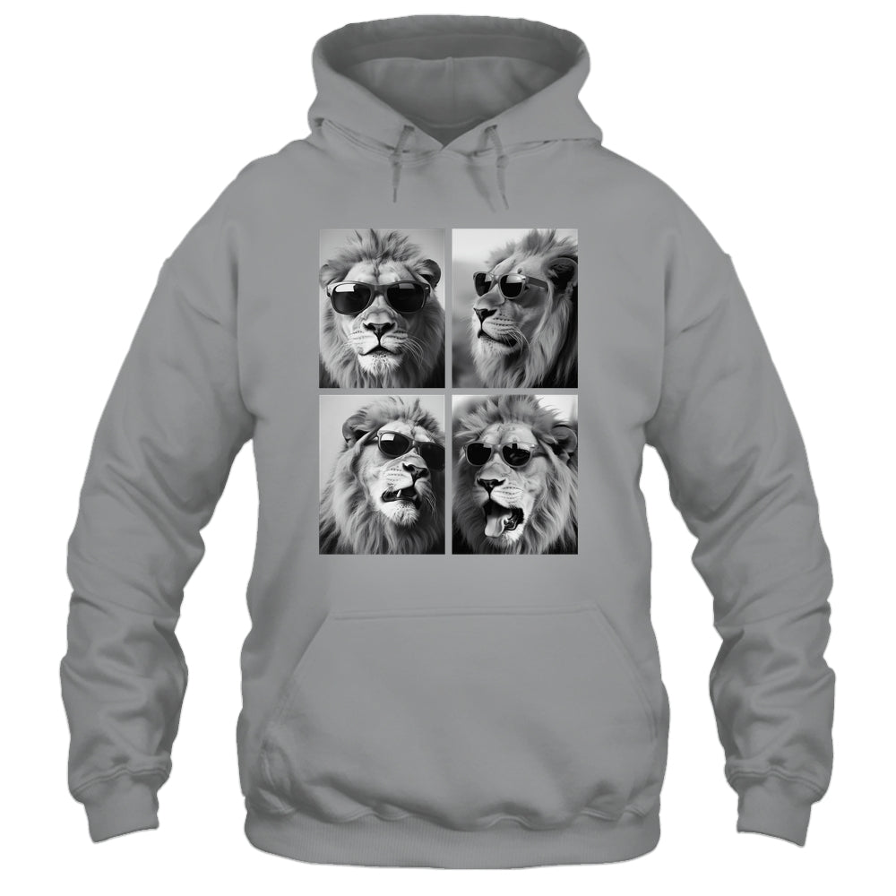 Cute Lions With Sunglasses Cool Lion Animals Funny Photo Shirt & Hoodie | teecentury