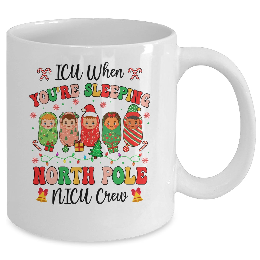 Cute NICU Crew Christmas Pediatric Nurse Healthcare Workers Mug | teecentury