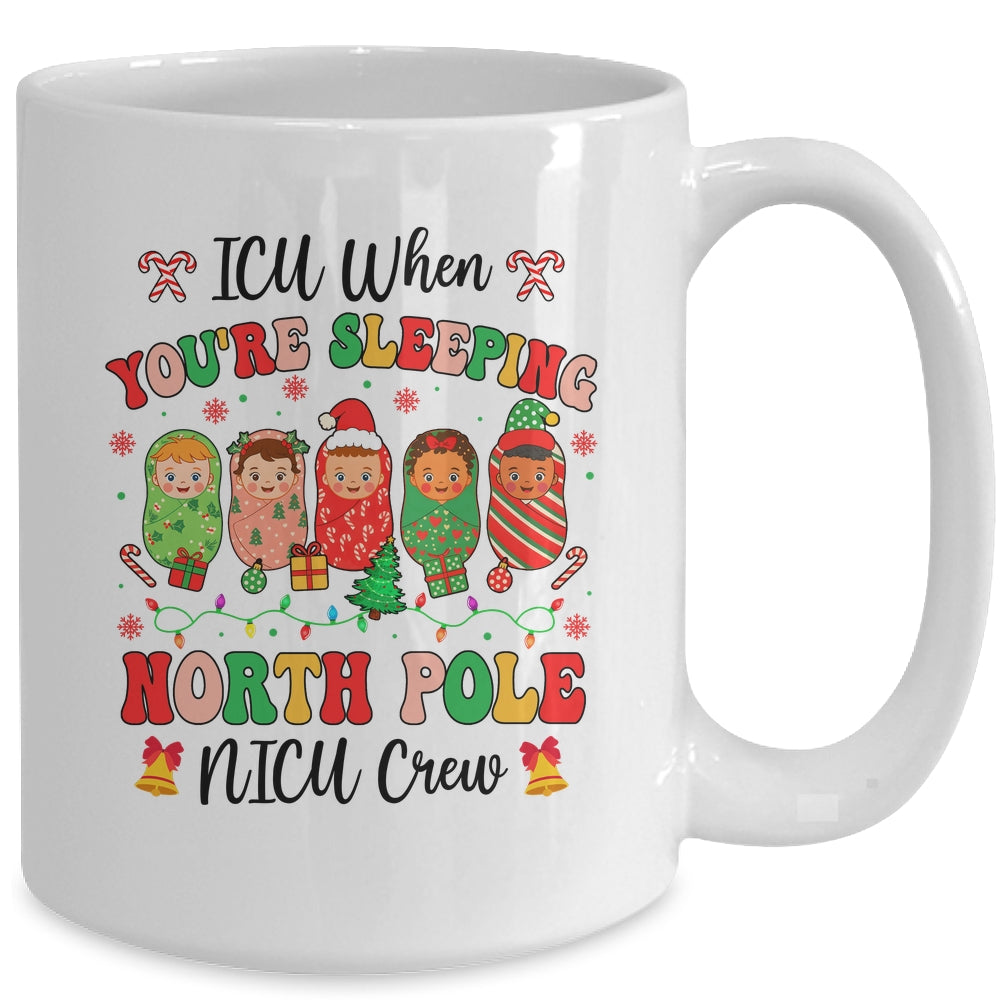 Cute NICU Crew Christmas Pediatric Nurse Healthcare Workers Mug | teecentury