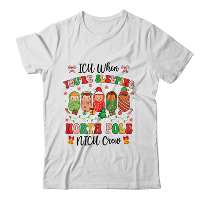 Cute NICU Crew Christmas Pediatric Nurse Healthcare Workers Shirt & Sweatshirt | teecentury