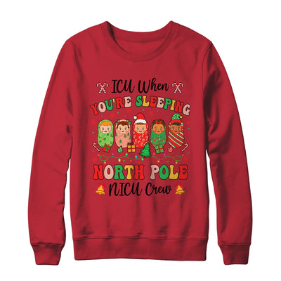 Cute NICU Crew Christmas Pediatric Nurse Healthcare Workers Shirt & Sweatshirt | teecentury