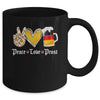 Cute Oktoberfest Costume Peace Love Prost Prost Oktoberfest Mug | teecentury
