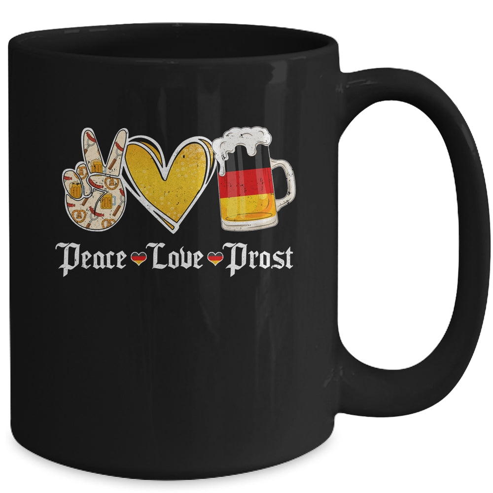 Cute Oktoberfest Costume Peace Love Prost Prost Oktoberfest Mug | teecentury