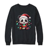 Cute Panda Santa Christmas Light Christmas Panda Women Kids Shirt & Sweatshirt | teecentury