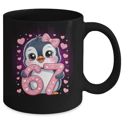 Cute Penguin 67 Six Seven Valentine Heart Lovers 6 7 Meme Mug | teecentury