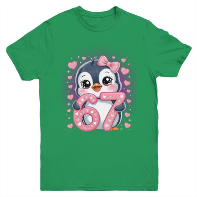 Cute Penguin 67 Six Seven Valentine Heart Lovers 6 7 Meme Youth Shirt | teecentury