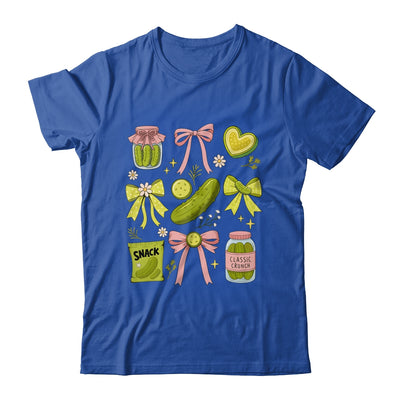 Cute Pickle Bow Funny Snack Pickle Lover Pink Coquette Shirt & Tank Top | teecentury