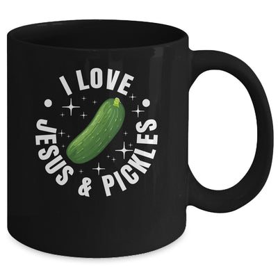 Cute Pickle Design For Men Women Kids Jesus Pickle Lovers Mug | teecentury
