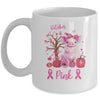 Cute Pig In October We Wear Pink Breast Cancer Awareness Mug Coffee Mug | Teecentury.com