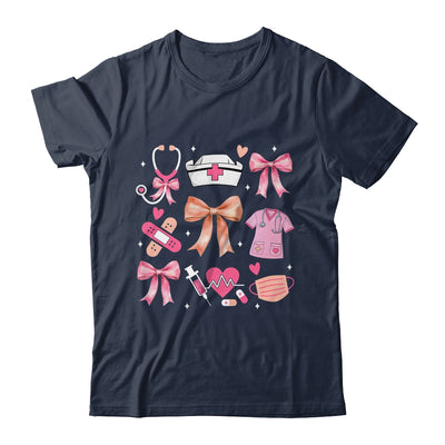 Cute Pink Coquette Bow Nurse Life Nursing Design For Women Shirt & Hoodie | teecentury