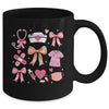 Cute Pink Coquette Bow Nurse Life Nursing Design For Women Mug | teecentury