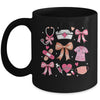 Cute Pink Coquette Bow Nurse Life Nursing Design For Women Mug | teecentury